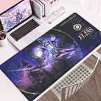 New Cool Wallpaper Genshin Impact Flins Mousepads Computer Gaming Lock Edge Laptop PC Desk Mat Natural Rubber Keyboard Mouse Pad