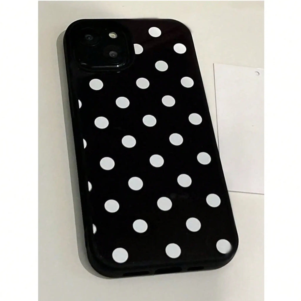 ins Polka Dot Printed Stylish TPU Anti-drop Phone Case Suitable for iPhone 11/12/13/14/15/ 16 Pro Max Phone Case