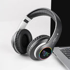 Wireless Bluetooth 5.0 HiFi Headphone With On-Ear Headset Stereo Sound Earphones Sports Office Game Foldable Low Latency