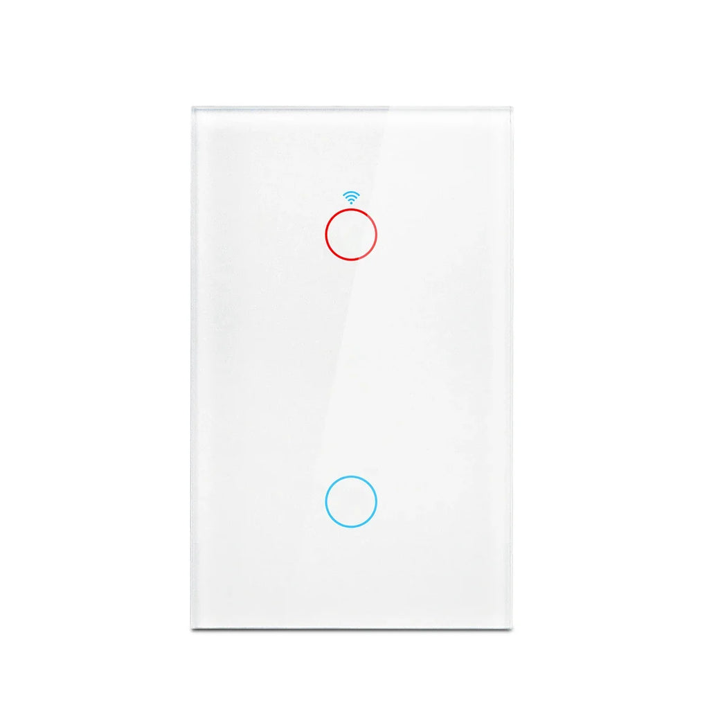 Tuya Smart Switches US Neutral Wire/No Neutral Wire Required 1/2/3/4 Gang Light WiFi Touch Switch Work with Alexa Google Home