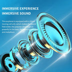 9D Wireless Bluetooth Earphones Neckband Headphones Gaming Stereo Sports Headset Halter Waterproof Magnetic Earbud With Micphone