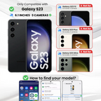 Entronix Clear Screen Protector Compatible with Galaxy S23 - 3-Piece Combo