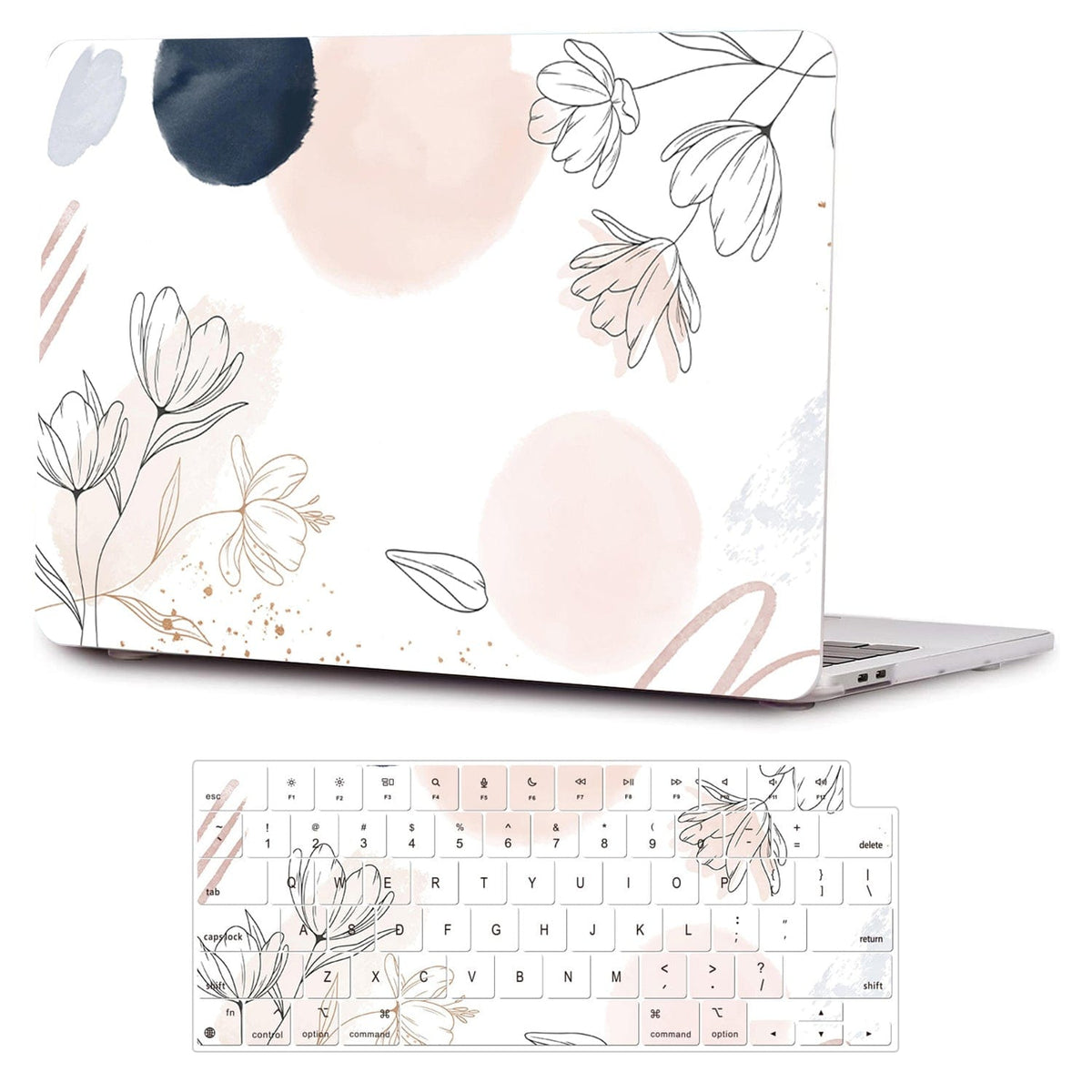 MacBook Pro Case 16-inch (M1–M5, M5 Pro/M5 Max) - Watercolor Floral Design