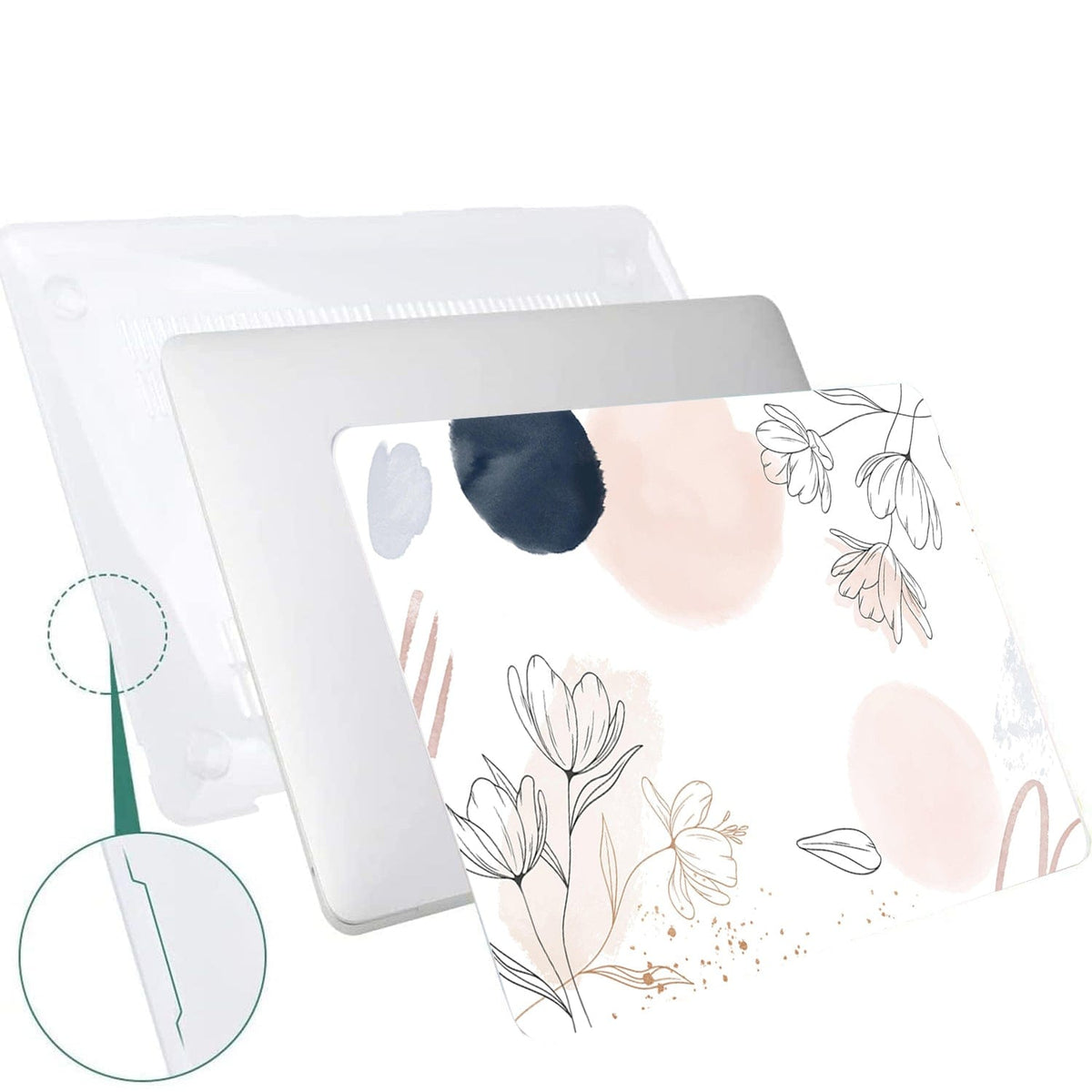 MacBook Air 15-inch (M2-M5) Case - Watercolor Floral Design