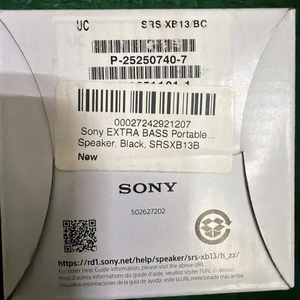Sony SRS-XB13 Portable Speaker - Black