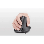 Black Ergonomic Design Office Vertical Mouse 6 Buttons 600/1000/1600 DPI Right Hand Mice With Wrist Mat Better Performance Mouse For PC Desktop Laptop