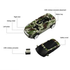 Blue Wireless Optical Mouse Sports Car Shaped Mouse 1600 DPI Office School Mice For Computer And Laptop Comfortable For Every Use