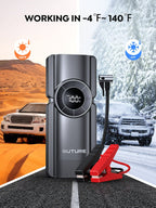 Buture Beta01 Palm-Sized Jump Starter with Air Compressor丨3500A Peak Power, Auto Shut-Off Inflation