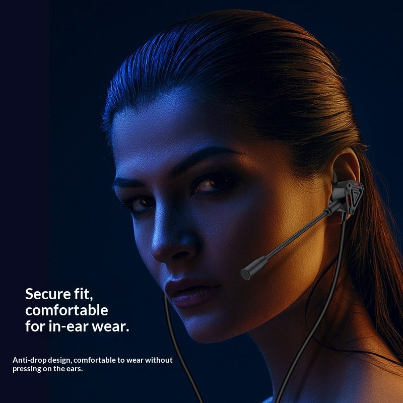 Mobile Gaming In-ear Wired Headset With Microphone For Phones And Computers