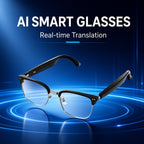 Smart Bluetooth Glasses With AI Translation HandsFree Call Music Play UV  Blue Light Protection