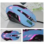 Cute Gaming USB Wired Mouse Girls Pink Computer Professional 2400 DPI Mouse Colorful Silent Mouse For PC