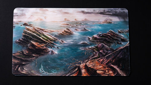 "Desolate Island" — Fallen Lands Playmat by Carlos Balarezo