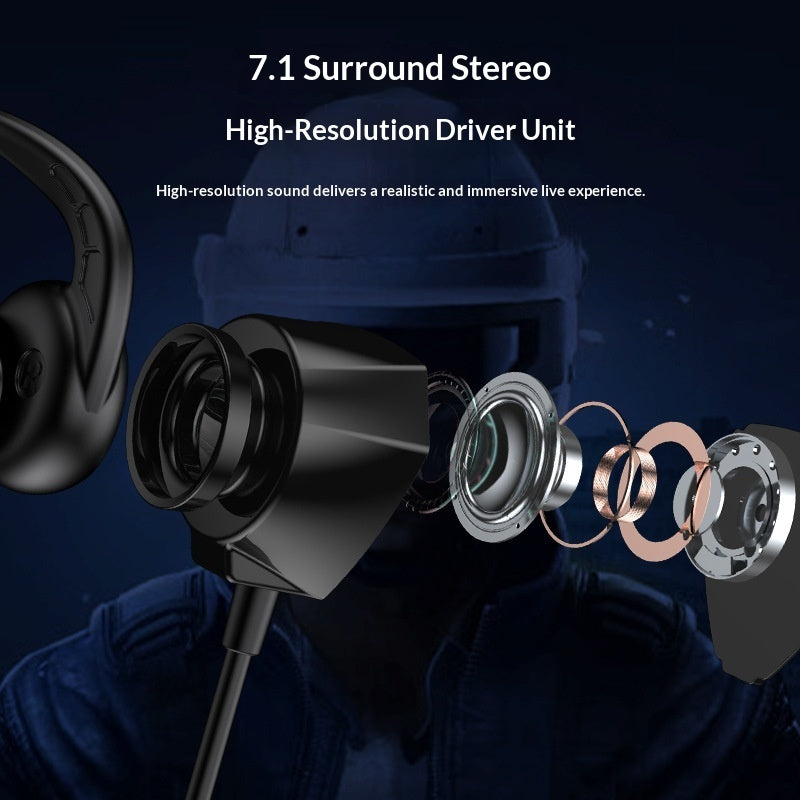 Mobile Gaming In-ear Wired Headset With Microphone For Phones And Computers