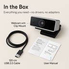 HD Webcam with Autofocus and Built-in Microphone