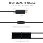 High Quality Black USB Wired Joystick Vibration Gamepad Controller Compatible With PC Monitor Laptop Smart TV
