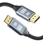 High Speed Display Port TV Cable Audio 8K Video Cable Compatible For PC And Laptop Portable Projector DP1.2 DP1.4 Lightweight Cable