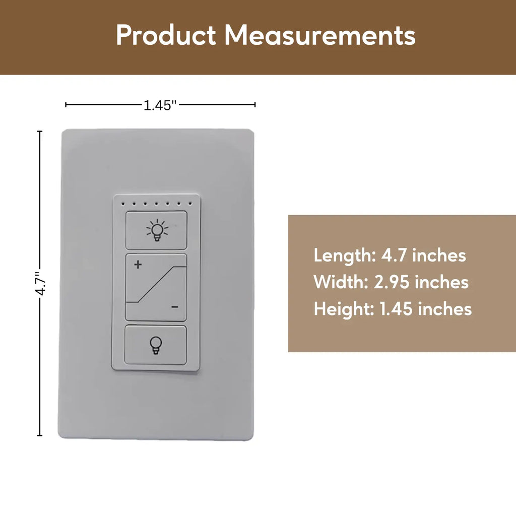 Intelligent Light Switch with Dimmer and Smart Control