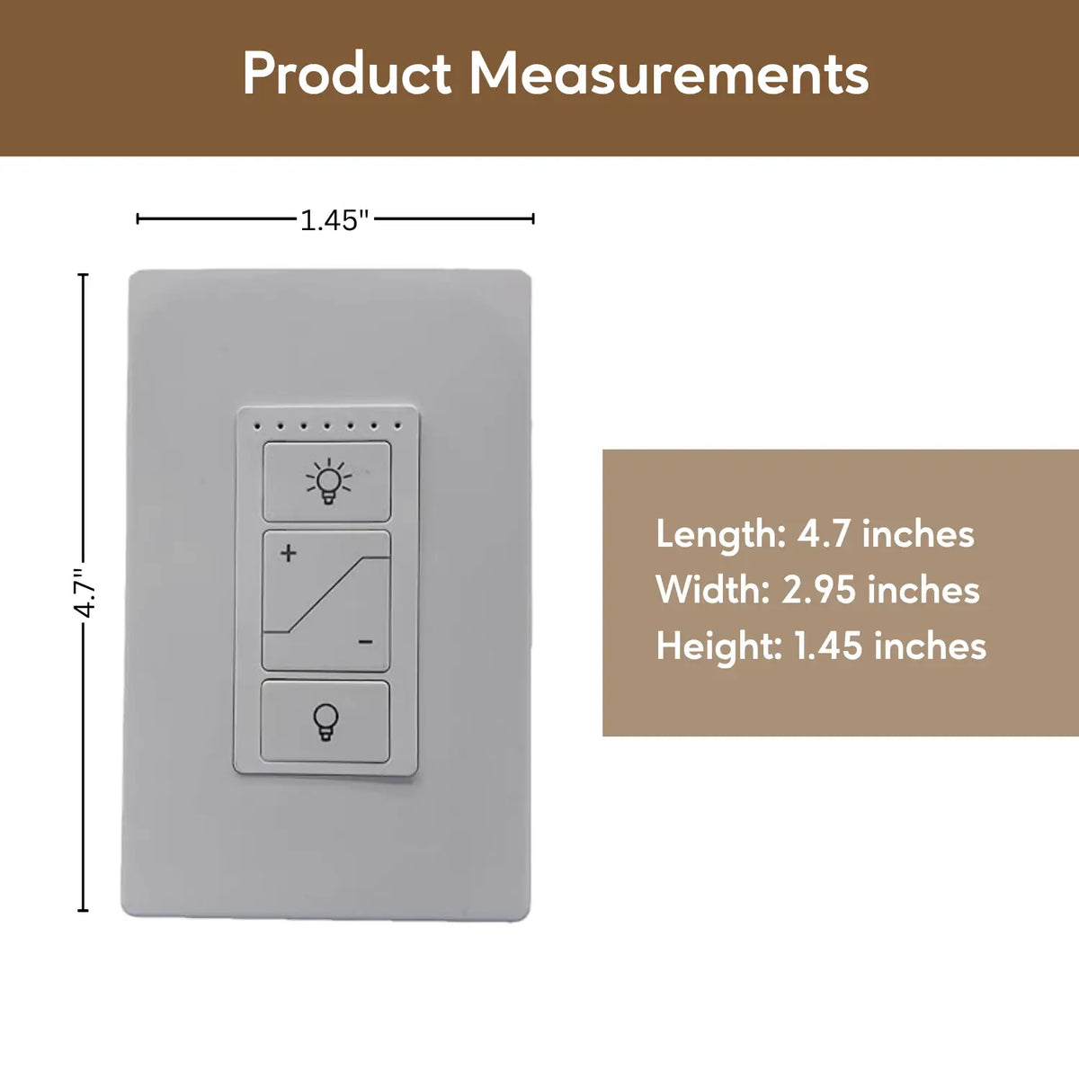 Intelligent Light Switch with Dimmer and Smart Control