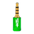 Mic-Lock 3.5mm Single-Ended  Microphone Blocker Green