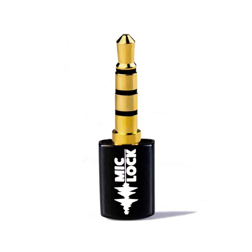 Mic-Lock 3.5mm Mini Single Ended Microphone Blocker Black