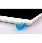 Mic-Lock 3.5mm Mini Single Ended  Microphone Blocker Blue