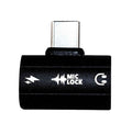 Mic-Lock USB-C Microphone Blocker HiFi SoundPass & Secure Charger Black