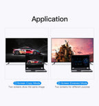 New HDMI To VGA Adapter Digital To Analog Video Audio Converter Cable Gold-Plated HDMI To VGA Adapter Black Design 1080p For Laptop TV Projector Gaming