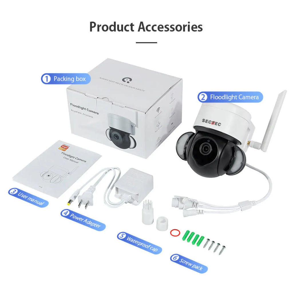 Outdoor Flood Light with 4G Surveillance Camera For Courtyard Lighting