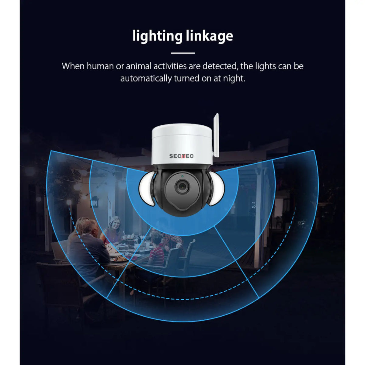 Outdoor Flood Light with 4G Surveillance Camera For Courtyard Lighting