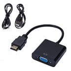 HD 1080P HDMI Compatible To VGA Adapter Converter Cable Gold-Plated HDMI to VGA Adapter For Laptop TV To Projector Display HDTV