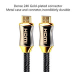 4K Display Port To HDMI Cable Adapter HDMI To HDMI Cable High Speed 2.0 Golden Plated Connection Cable Cord Compatible For UHD FHD