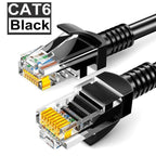 Cat6 Round Ethernet Cable RJ45 Cat6 Lan Cable Internet Modem Laptop Router Network Ethernet Cable Plated RJ45 Connectors Ethernet LAN Cable For Laptop Game Console