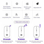 Retro Wireless Mouse RGB Rechargeable Mouse Wireless Computer Mute Mouse Portable Mobile Optical Office Mouse with USB LED Backlit Gaming Office Mouse Laptop
