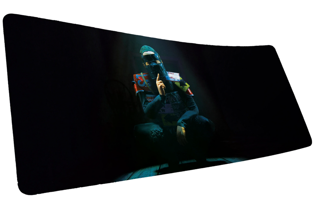 "Shh" — Rust Deskmat