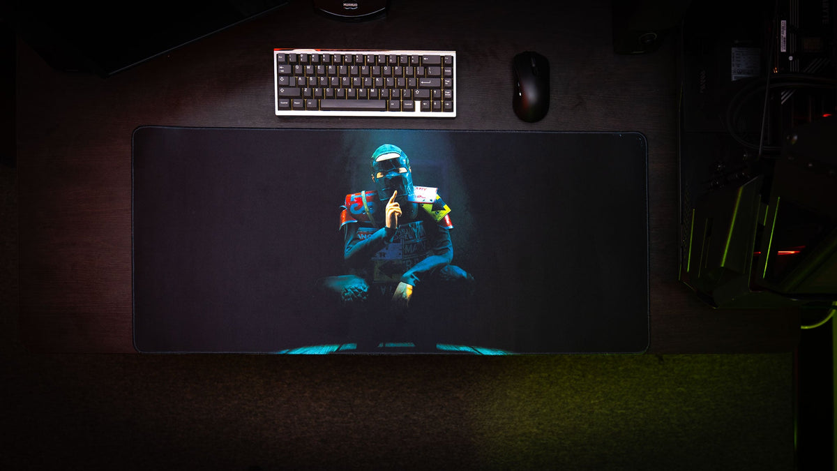 "Shh" — Rust Deskmat