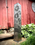 Star-Spangled Nights – Steel Solar Luminary Pillar | 40-inch