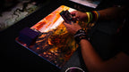 "Sunspire Plains" —  Fallen Lands Playmat by Carlos Balarezo