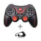 Sustainable White Wireless Joystick Gamepad PC Game Controller Support Bluetooth BT3.0 Compatible With Mobile Phone Tablet Wireless Controller Game Controller Gamepad Joystick Compatible With Slim 360 PC Windows 7 8 10 (White)