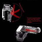 Transparent Simple Joystick Shooting Key Button Trigger Controller Gamepad Gaming Controller Compatible With Smartphones Mobile