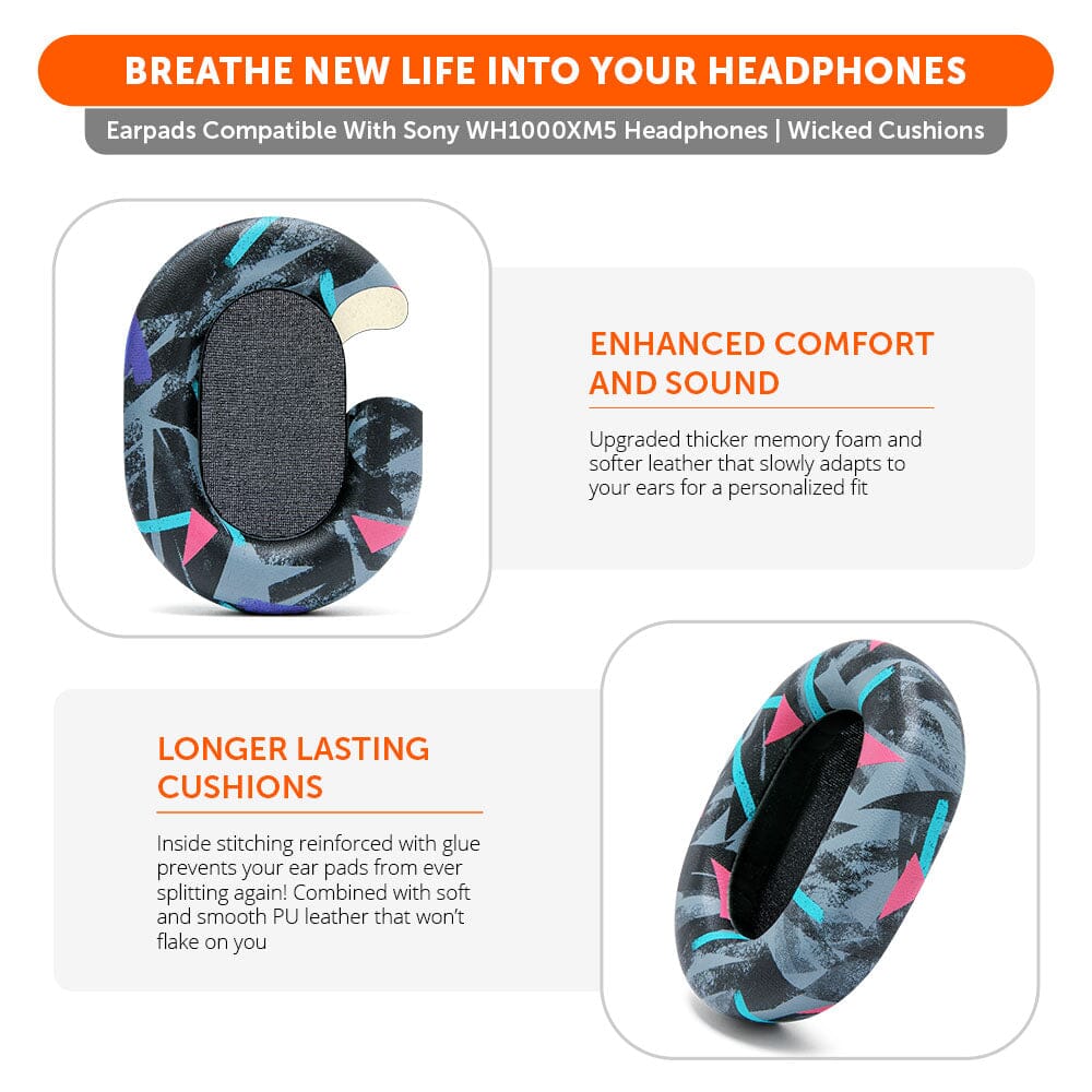Upgraded Sony XM5 Replacement Ear Pads