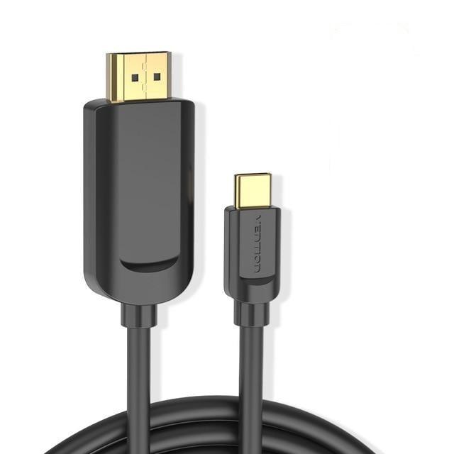 USB C To HDMI Cable 4K Type C HDMI  Adapter High Speed Gold Plated Connectors Ethernet Audio Return Video 4K Full HD For Laptop Mobile Phone