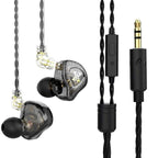 V5.0 HD Stereo Sound Sports Wireless Over-Ear Headphones with Mic, Passive Noise Cancelling Headsets, 9 Hours Battery for Gym Running QKZ AK6 MAX In-Ear Earphone Bass Stereo Earbuds Wired Headphones Noise Cancelling Waterproof Headsets with Microphone