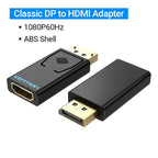 Vention DP To HDMI Adapter And 4K DP To HDMI Video Audio Converter for PC Laptop Projector Monitor