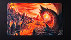 "Smoldering Mountain" — Fallen Lands Playmat by Carlos Balarezo