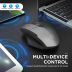 Wireless Design 2.4 GHz Ergonomic Mouse 1600 DPI USB Optical Bluetooth-Compatible Mouse Computer Gaming Mouse