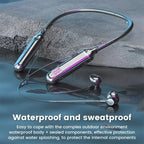 Wireless Neckband Headphones | Bluetooth 5.2 Earphones with Noise Cancelling and LED Display